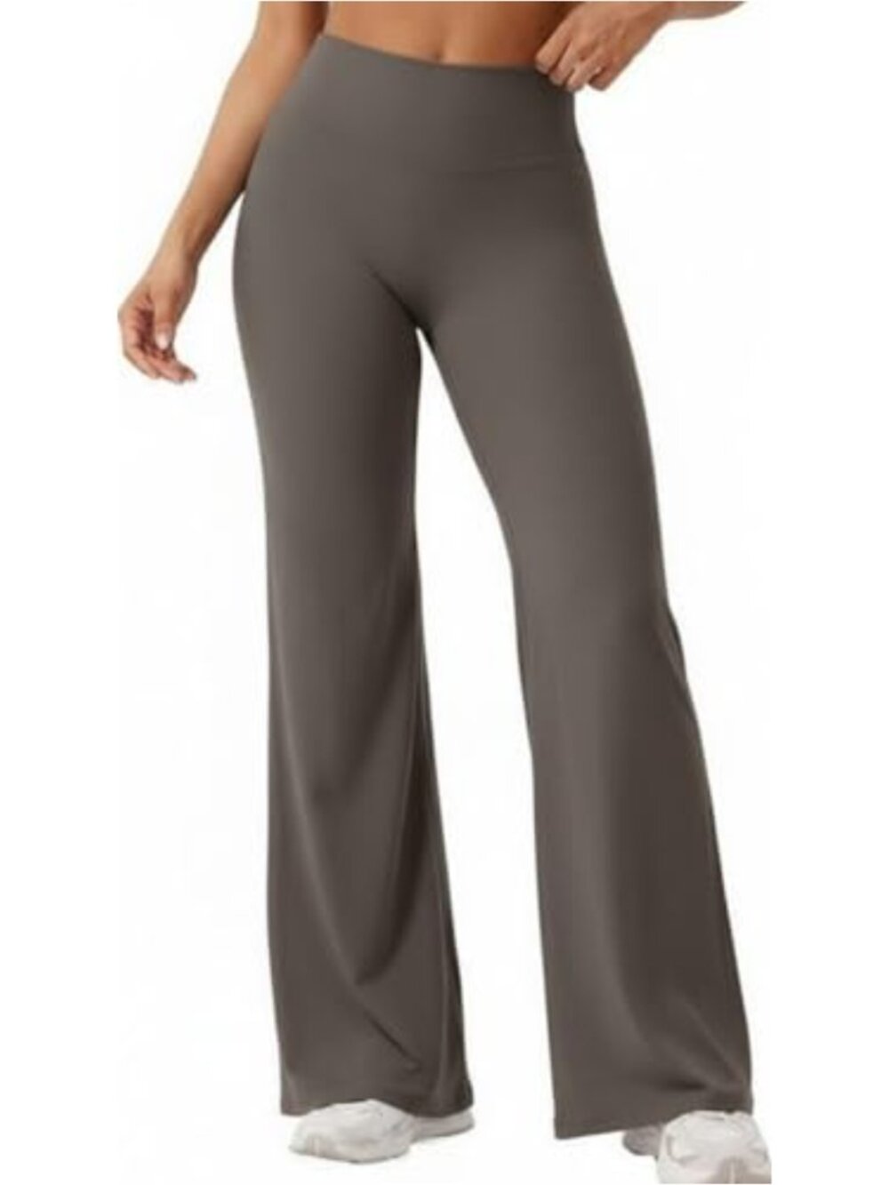 High Waist Flare Yoga Leggings with Tummy Control No Front Seam